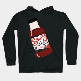 Saucy Southern Girl on white Hoodie